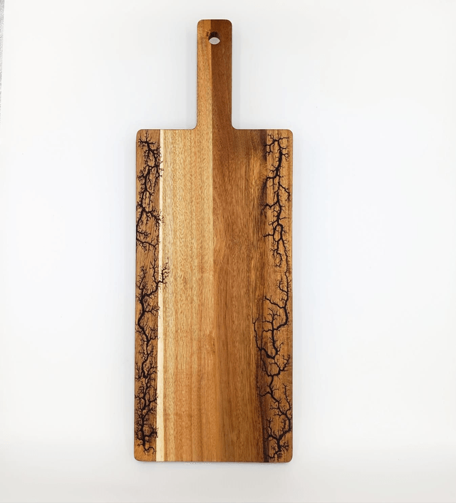 Planche de présentation sur pied en acacia 