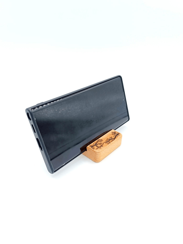 Support de téléphone en hêtre 