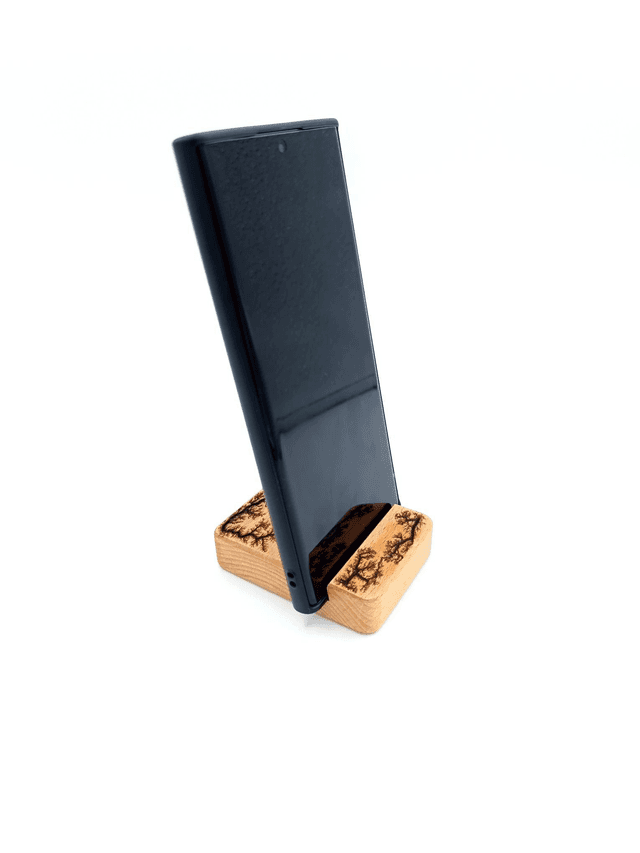 Support de téléphone en hêtre 